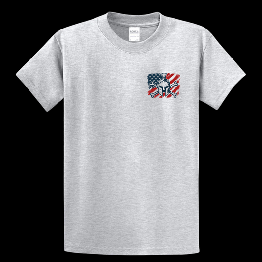 I Will Fight for America Tee –Ash Gray