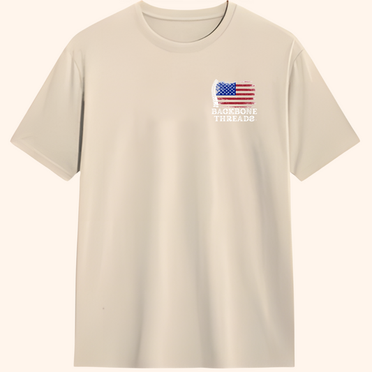 United As One States Flag Tee – Sand