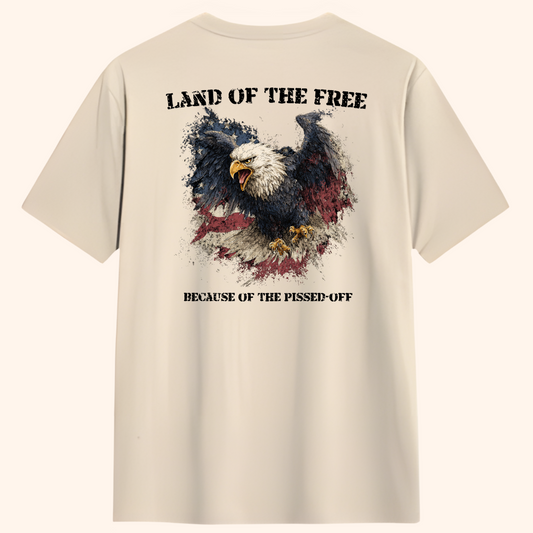 “Land of the Free” Patriotic Eagle T-Shirt