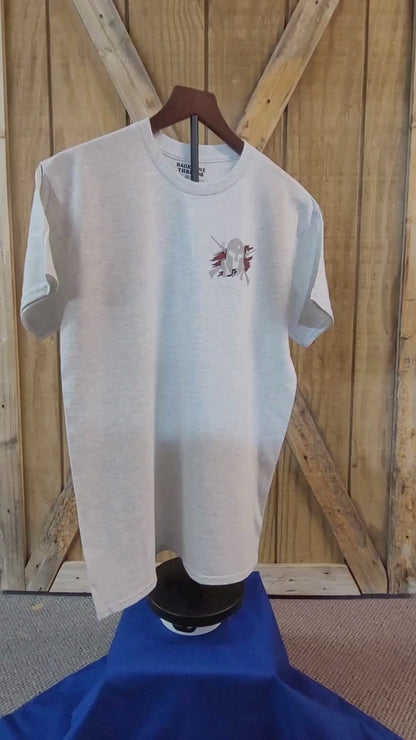 Molon Labe Spartan Tee – Ash Gray